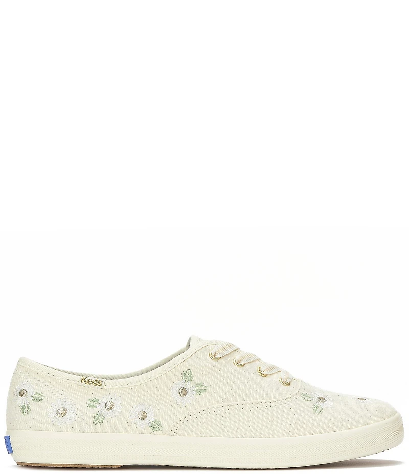 Keds Champion Canvas Floral Lace Up Sneakers