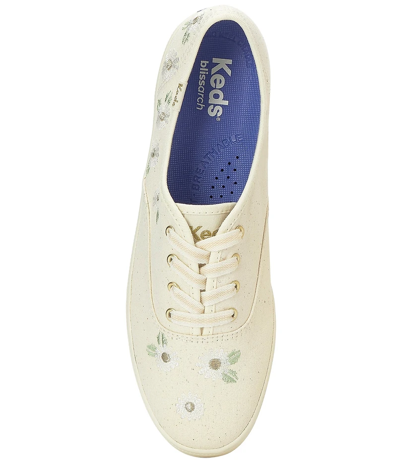 Keds Champion Canvas Floral Lace Up Sneakers