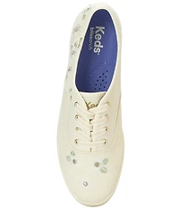 Keds Champion Canvas Floral Lace Up Sneakers