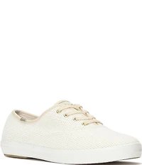 Keds Champion Canvas Mesh Lace Up Sneakers