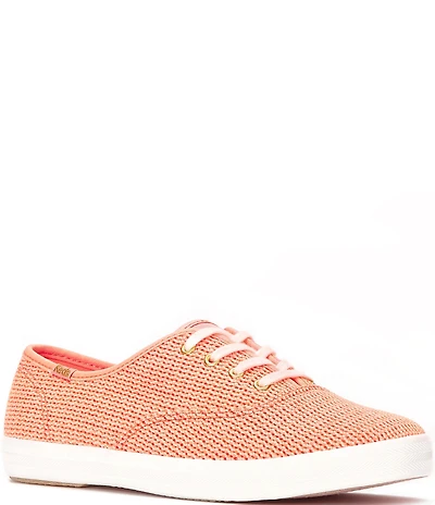 Keds Champion Canvas Mesh Lace Up Sneakers
