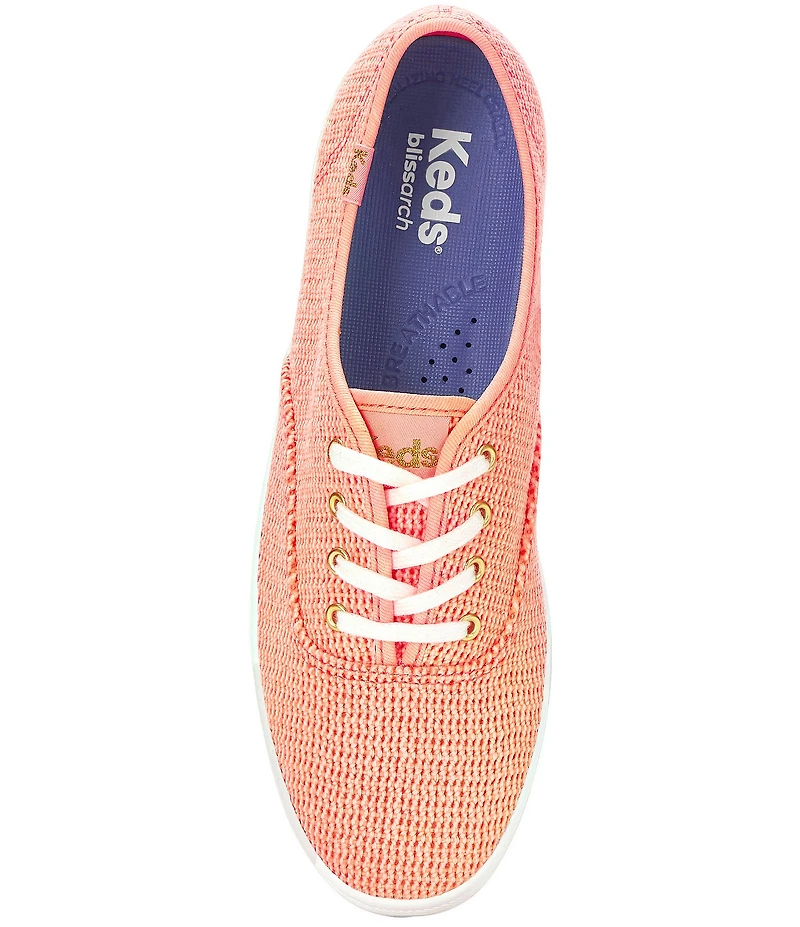 Keds Champion Canvas Mesh Lace Up Sneakers
