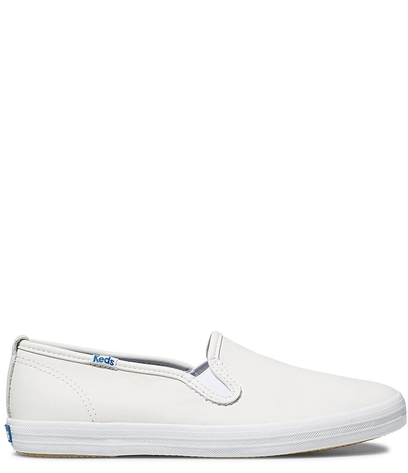 Keds Champion Leather Slip On Sneakers