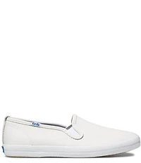 Keds Champion Leather Slip On Sneakers