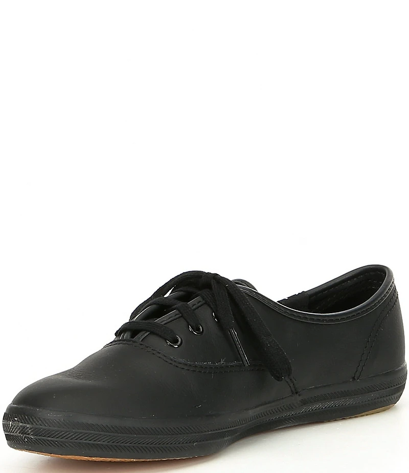 Keds Champion Leather Lace Up Retro Sneakers