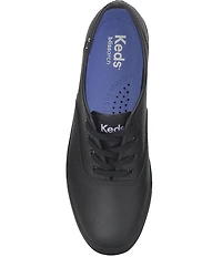 Keds Champion Leather Lace Up Retro Sneakers