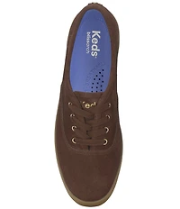 Keds Champion Luxe Suede Lace Up Sneakers