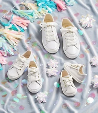 Keds Girls' Kickstart Celebrations Sparkle Alternative Closure Sneaker Crib Shoes (Infant)