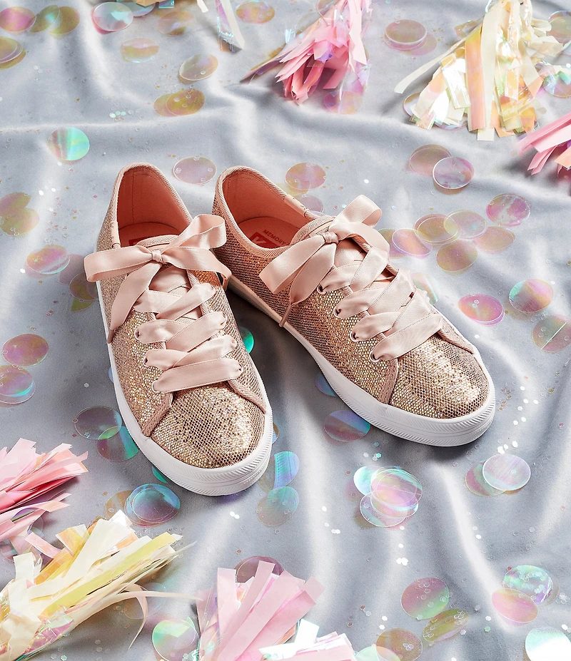 Keds Girls' Kickstart Celebrations Sparkle Sneakers (Youth)