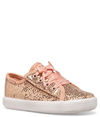 Keds Girls' Kickstart Jr Celebrations Sparkle Glitter Alternative Closure Sneakers (Toddler)