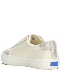 Keds Jump Kick T-Toe Leather Glitter Accent Platform Sneakers