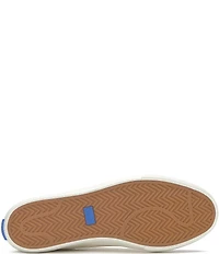 Keds Jump Kick T-Toe Leather Glitter Accent Platform Sneakers