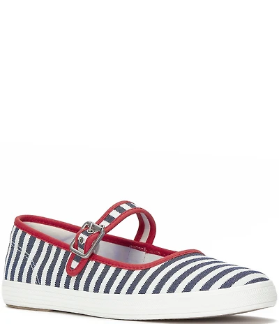 Keds Maisie Mary Jane Striped Canvas Sneakers