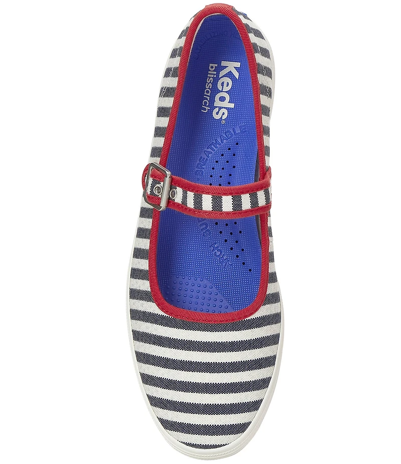 Keds Maisie Mary Jane Striped Canvas Sneakers