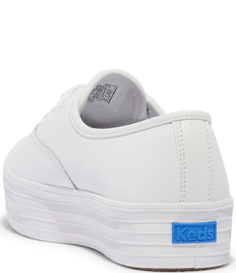 Keds Point Lace Up Leather Platform Sneakers