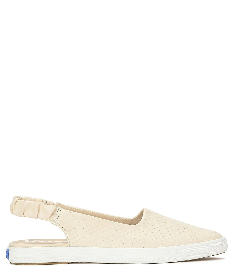 Keds Point Leather Slingback Slip On Flats