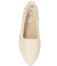 Keds Point Leather Slingback Slip On Flats