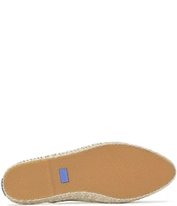 Keds Point Metallic Leather Espadrille Slingback Slip On Flats