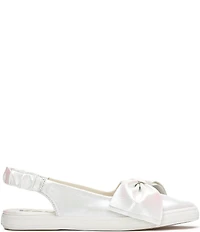 Keds Point Slingback Metallic Leather Bow Flats