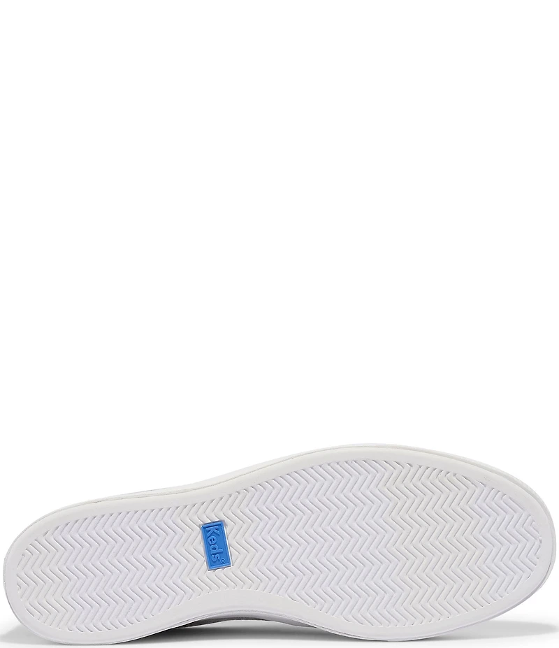 Keds Pursuit Flecked Chambray Slip On Sneakers