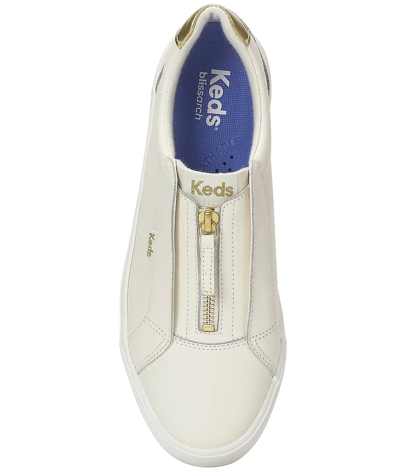 Keds Pursuit Leather Zip Sneakers