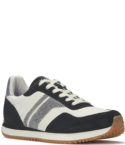 Keds Rena Printed Fabric and Suede Sneakers