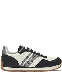 Keds Rena Printed Fabric and Suede Sneakers