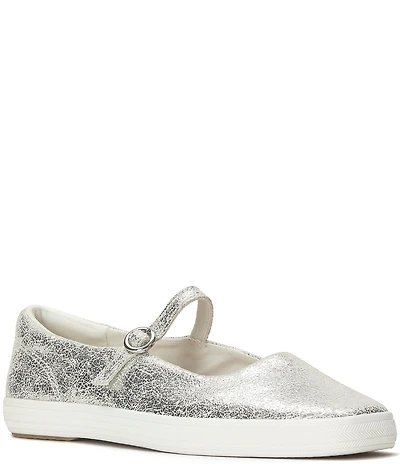 Keds Square Toe Mary Jane Leather Flats