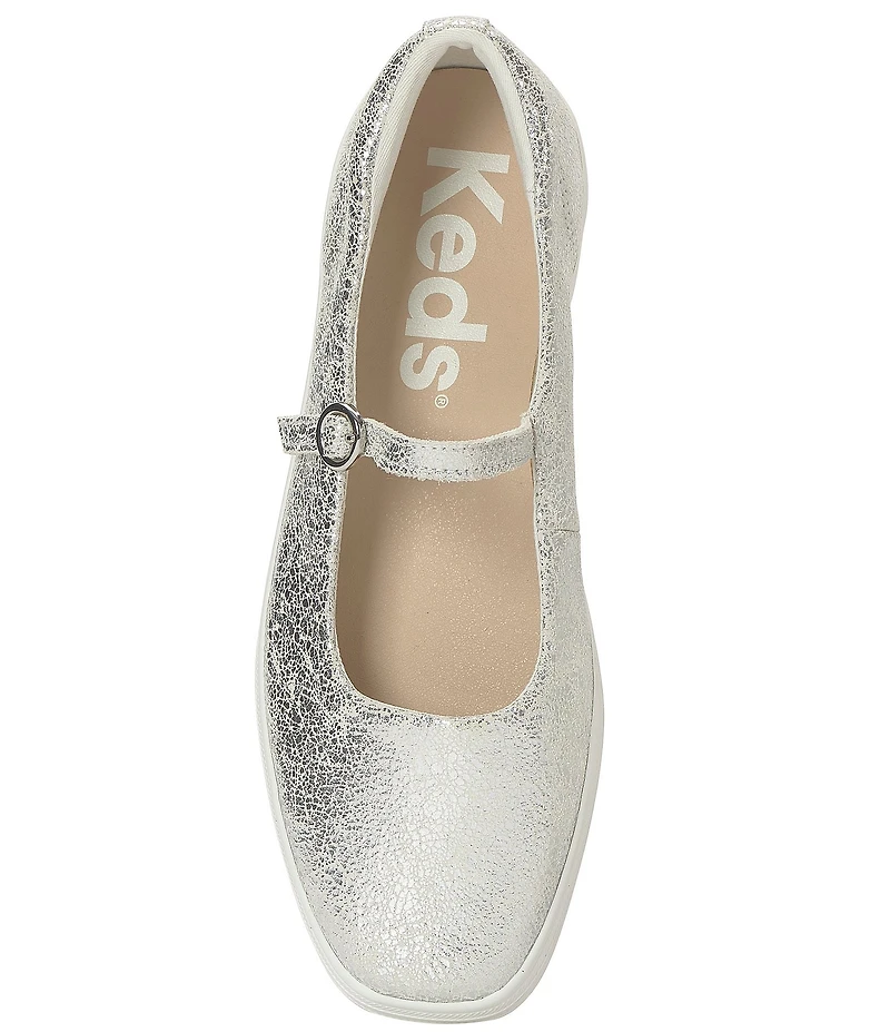 Keds Square Toe Mary Jane Leather Flats