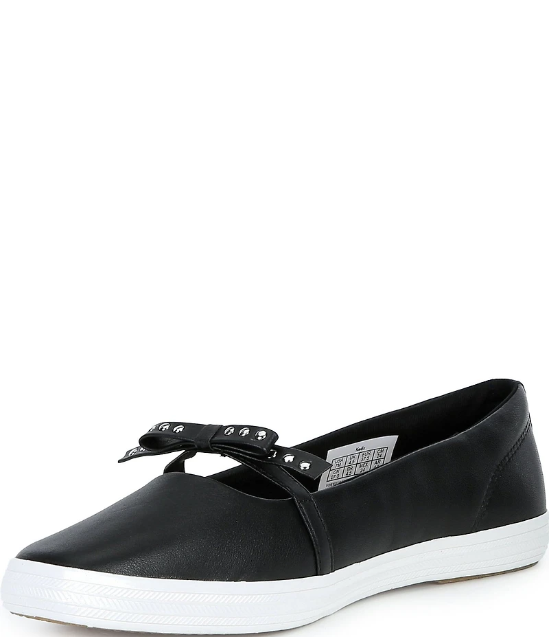 Keds Square Toe Mini Bow Mary Jane Ballet Flats