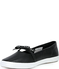 Keds Square Toe Mini Bow Mary Jane Ballet Flats