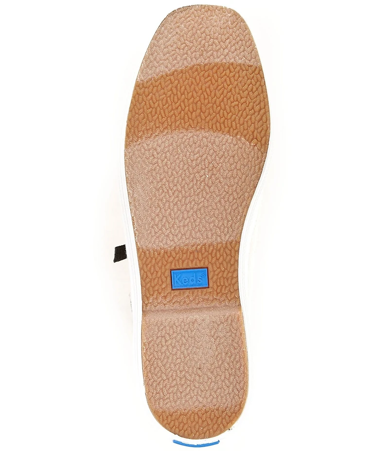 Keds Square Toe Woven Rhinestone Mary Janes