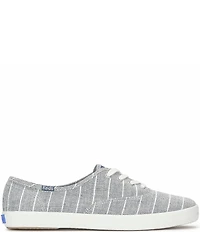 Keds Women's Champion Canvas Stripe Lace Up Sneakers
