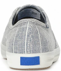 Keds Women's Champion Canvas Stripe Lace Up Sneakers