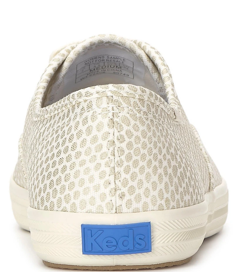 Keds Women's Champion Fishnet Print Canvas Lace Up Sneakers