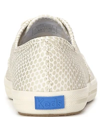 Keds Women's Champion Fishnet Print Canvas Lace Up Sneakers