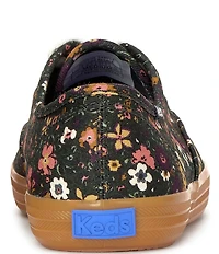 Keds Women's Champion Floral Print Canvas Lace Up Sneakers