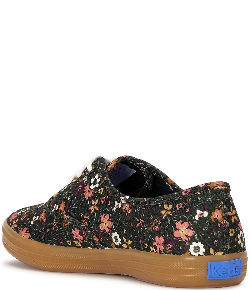 Keds Women's Champion Floral Print Canvas Lace Up Sneakers