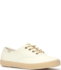 Keds Women's Champion Luxe Leather Lace Up Sneakers
