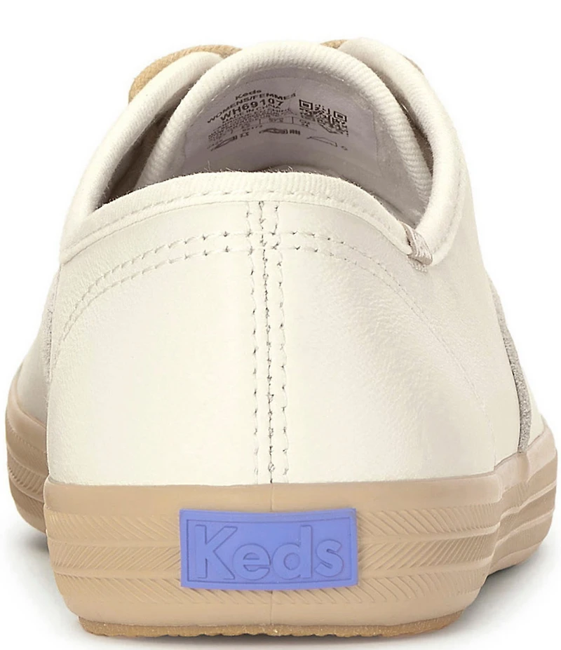 Keds Women's Champion Luxe Leather Lace Up Sneakers