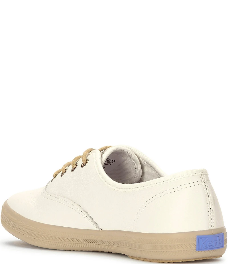 Keds Women's Champion Luxe Leather Lace Up Sneakers