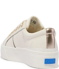Keds Women's Jump Kick Duo Leather Platform Sneakers