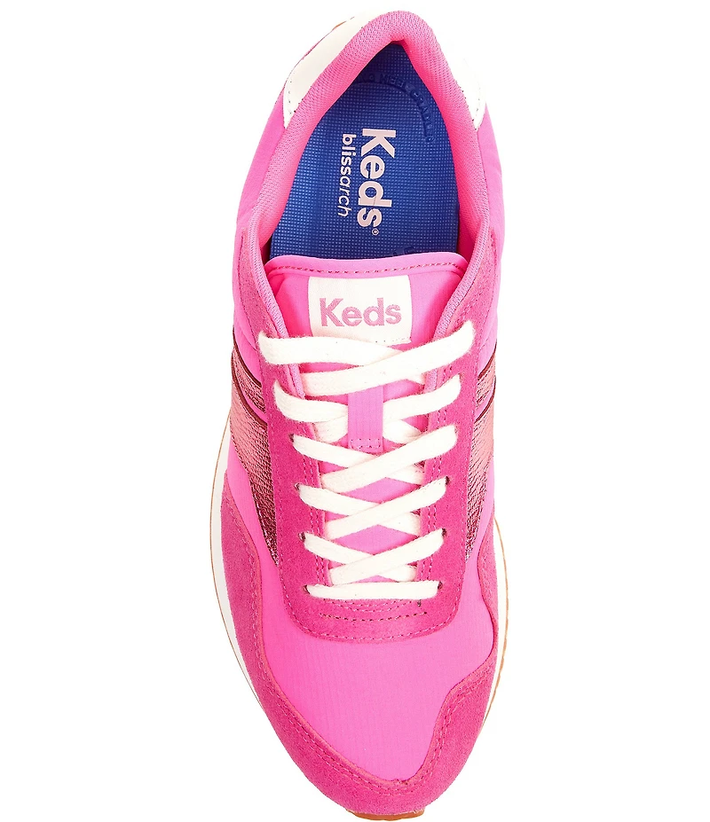 Keds Women's Rena Fabric and Suede Lace Up Sneakers