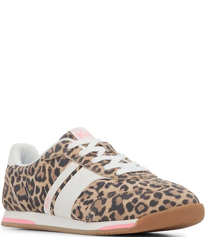 Keds Women's Revival Leopard Print Suede Lace Up Sneakers