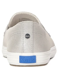 Keds Women's Square Toe Metallic Suede Loafers