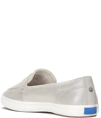 Keds Women's Square Toe Metallic Suede Loafers