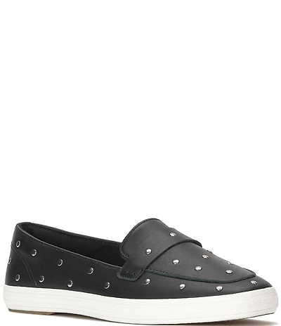 Keds Women's Square Toe Studded Leather Loafers