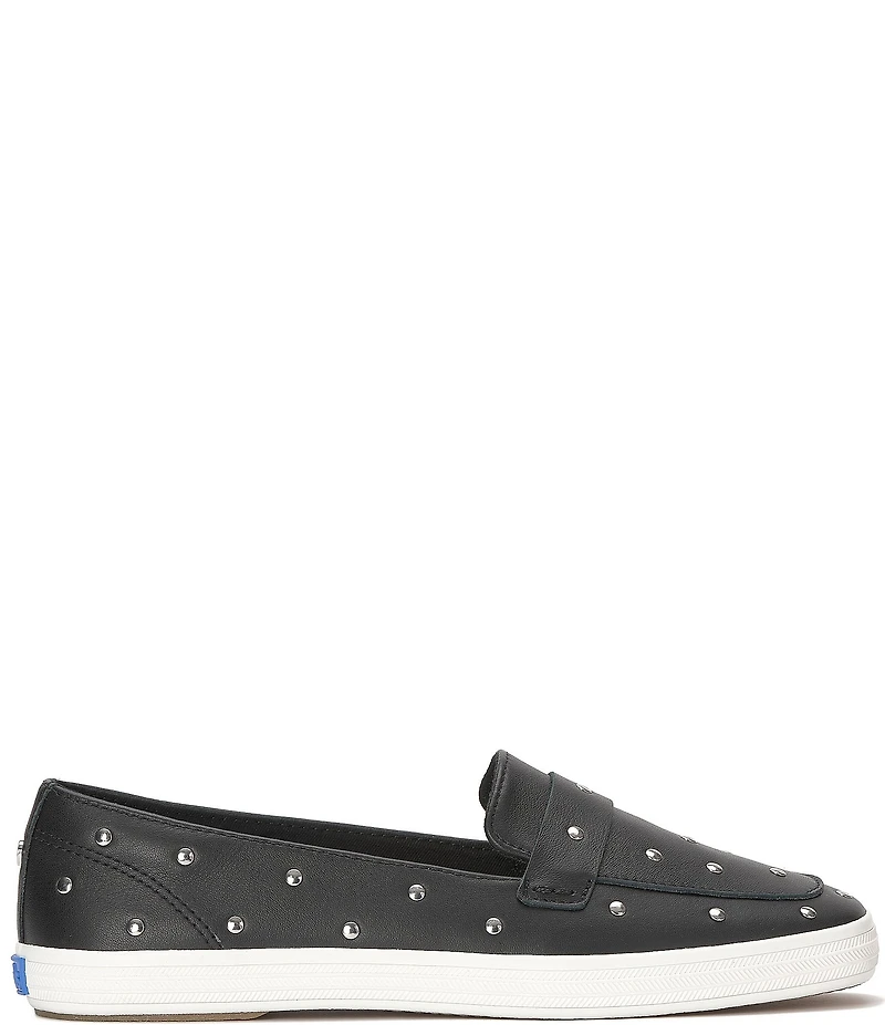 Keds Women's Square Toe Studded Leather Loafers