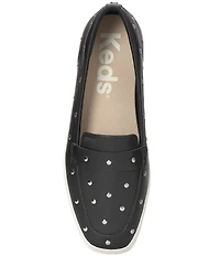 Keds Women's Square Toe Studded Leather Loafers