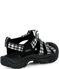 Keen Women's Newport H2 Gingham Print Bungee Lace Outdoor Sandals